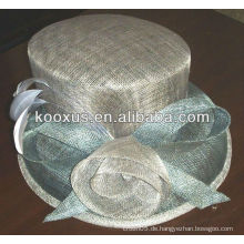 New Design breite Randkleid Sinamay Hüte Hochzeit Hut Kirche Hut für für Rennen / Kentucky Derby